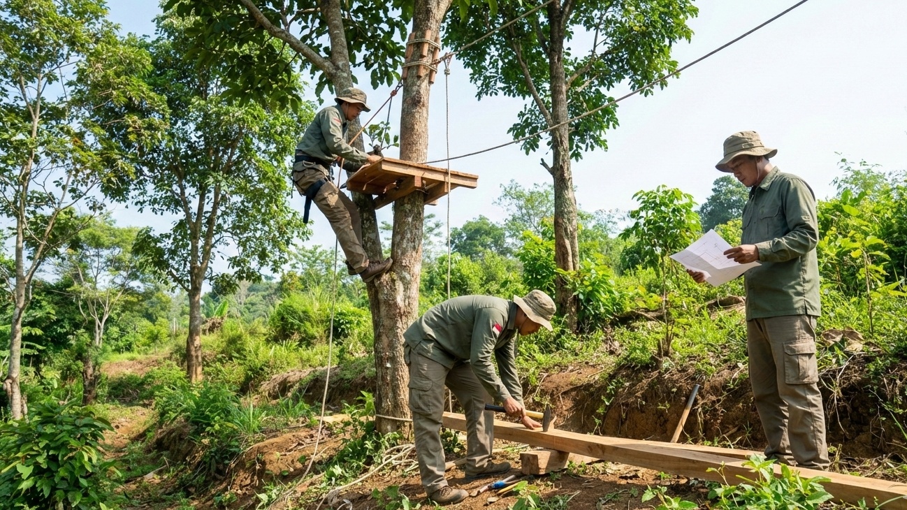 Jasa kontraktor wahana outbound Lebak